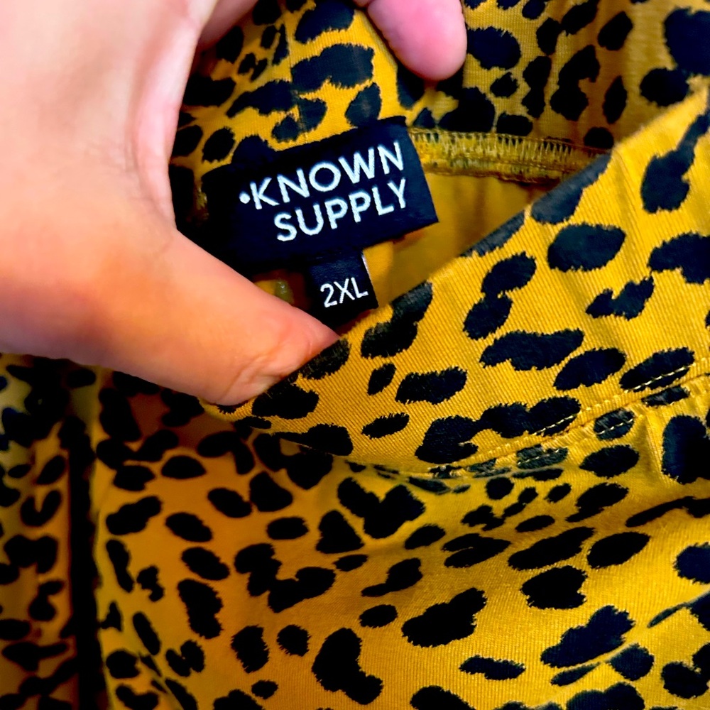 Known Supply leopard Skirt
